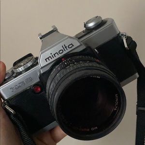 vintage minolta film camera